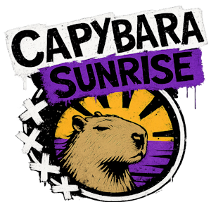 Capybara Sunrise